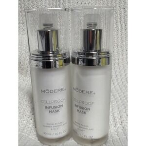 (2) Modere CellProof Infusion Mask 30mL 1oz, New No Box See Description